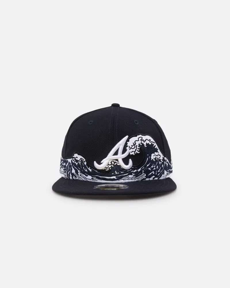 New Era Atlanta Braves "Wave" 59Fifty Fitted Navy/White 1
