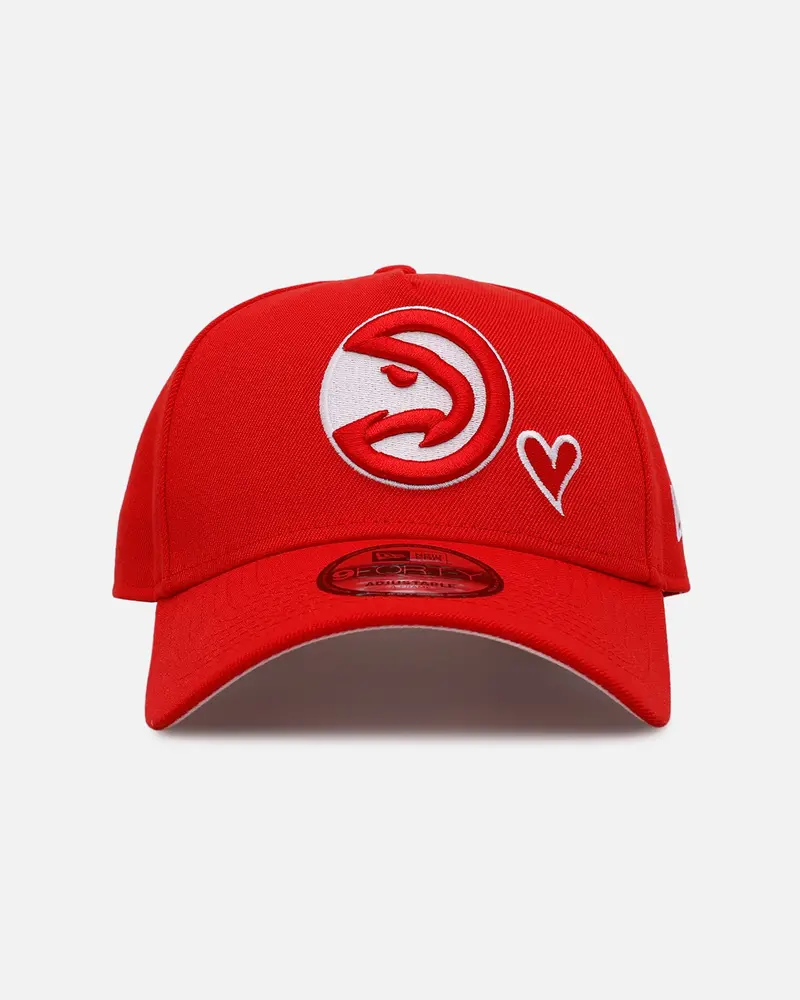 New Era Atlanta Hawks 'Team Color Hearts' 9Forty A-Frame Snapback Official Team Color 1