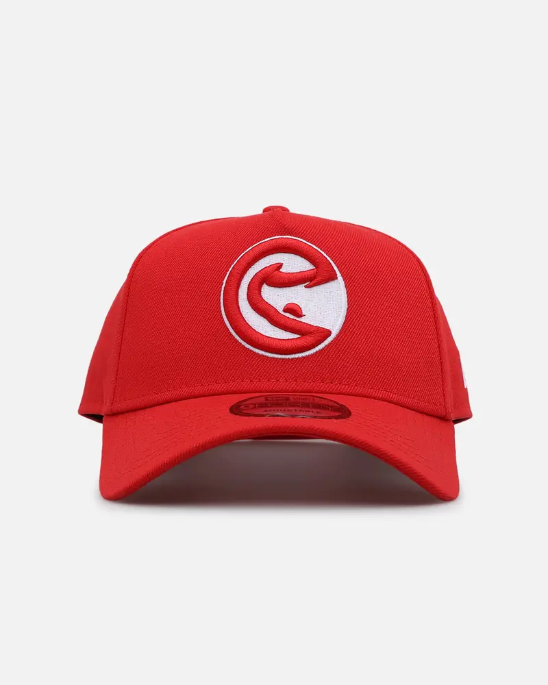 New Era Atlanta Hawks 'Upside Down Nba' 9Forty A-Frame Snapback Red 1