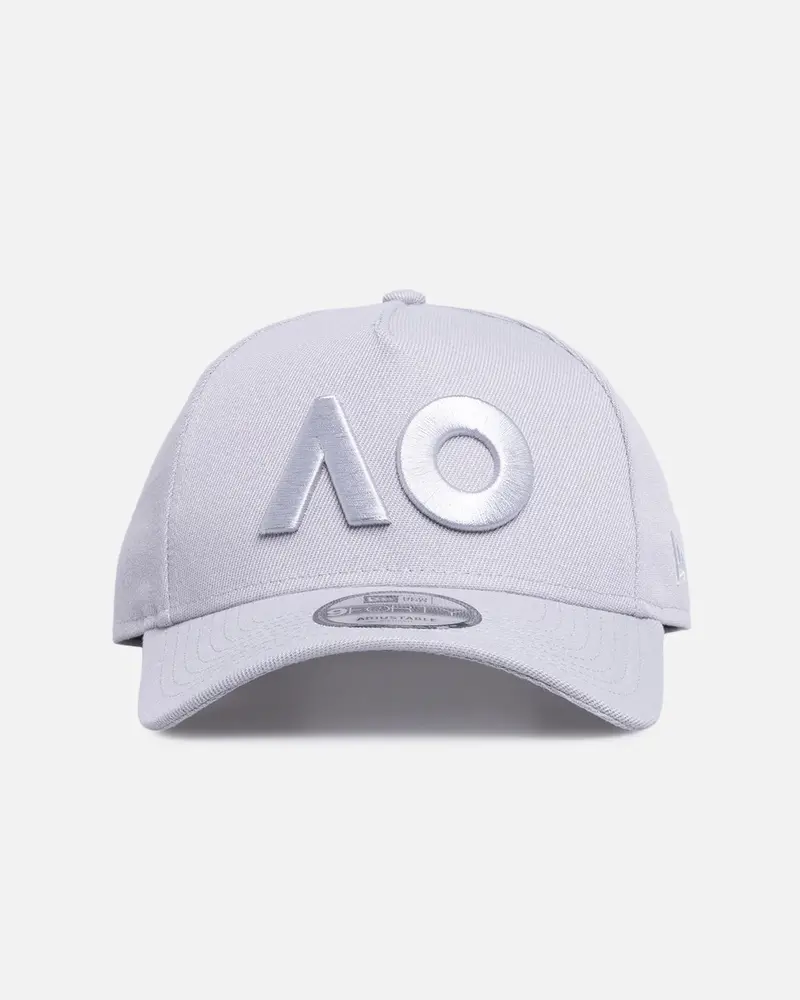 New Era Australian Open '26 9Forty A-Frame Snapback Grey 1