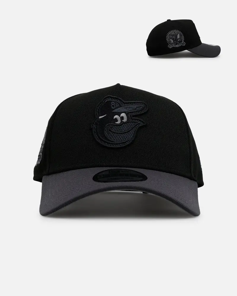 New Era Baltimore Orioles 'Stealth' 9Forty A-Frame Snapback Black/Charcoal 1