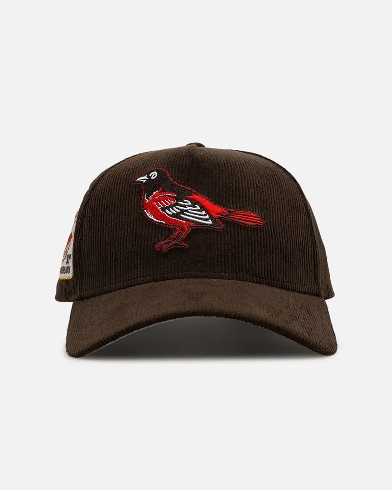 New Era Baltimore Orioles 'Walnut Cord' 9Forty A-Frame Corduroy Snapback Walnut 1
