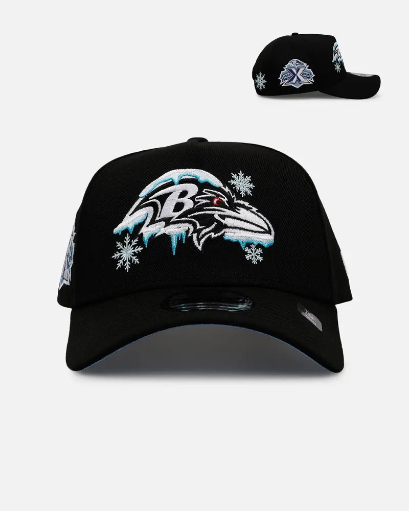 New Era Baltimore Ravens 'Cold As Ice' 9Forty A-Frame Snapback Black 1