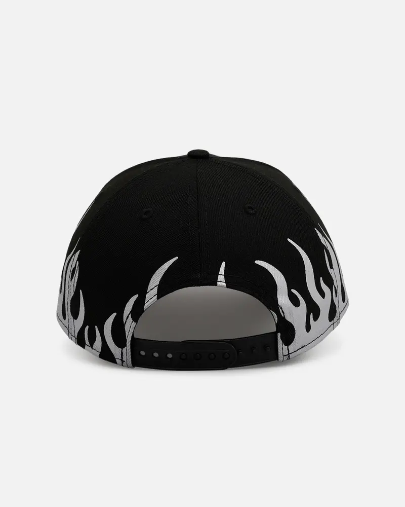 New Era Baltimore Ravens 'Metallic Flames' 9Forty A-Frame Snapback Black/Silver 2