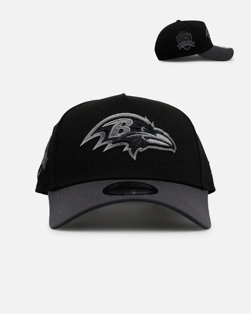 New Era Baltimore Ravens 'Stealth' 9Forty A-Frame Snapback Black/Charcoal 1