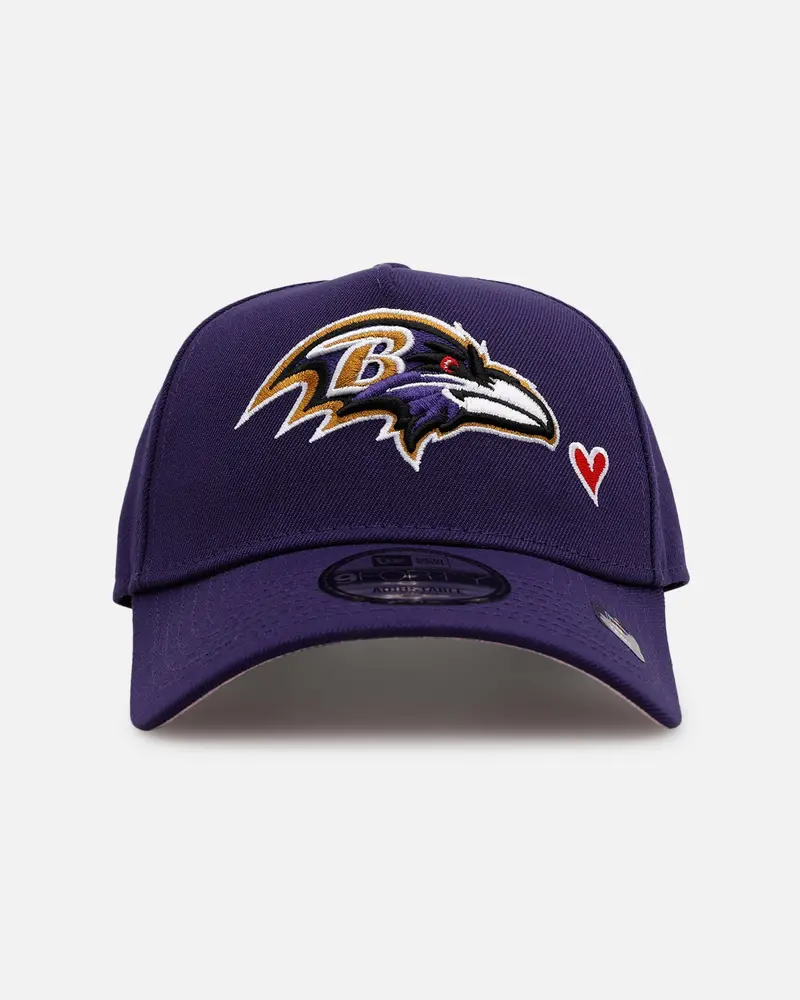 New Era Baltimore Ravens 'Team Color Hearts' 9Forty A-Frame Snapback Official Team Color 1
