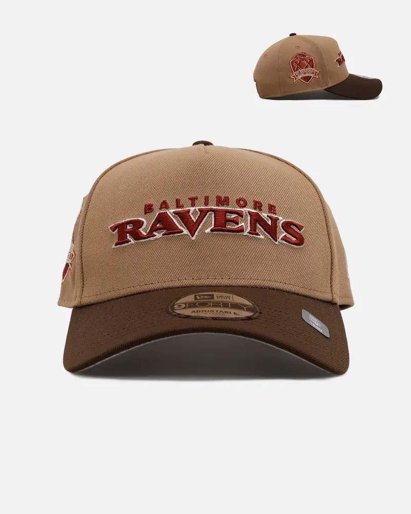 New Era Baltimore Ravens 'Thanksgiving Football' 9Forty A-Frame Snapback Khaki 1
