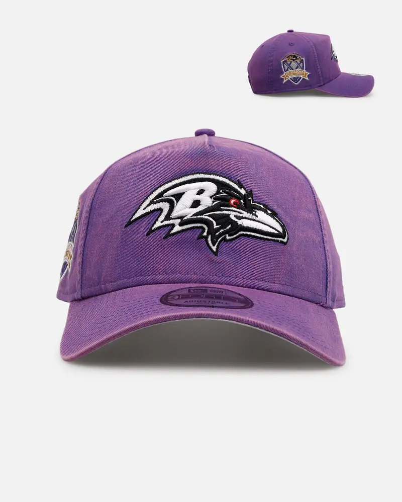 New Era Baltimore Ravens 'Washed Purple' 9Forty A-Frame Snapback Washed Purple 1