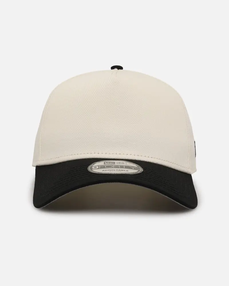 New Era Blank 9Forty A-Frame Snapback Chrome Black 1