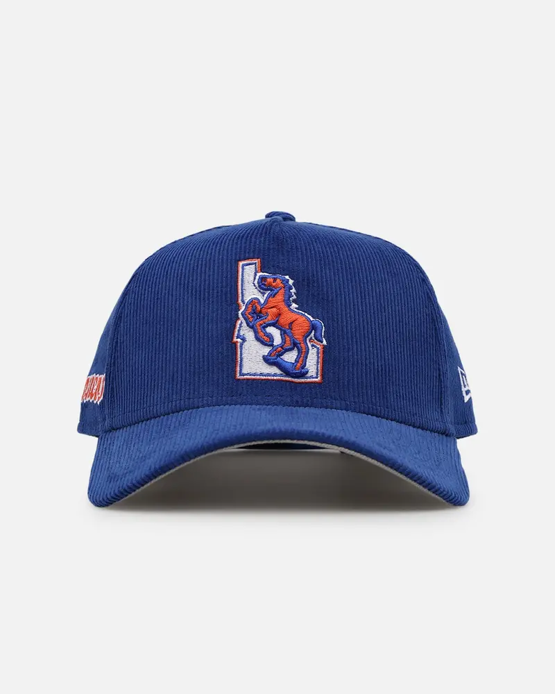 New Era Boise State Broncos 'Boise State University' 9Forty A-Frame Corduroy Snapback Blue 1