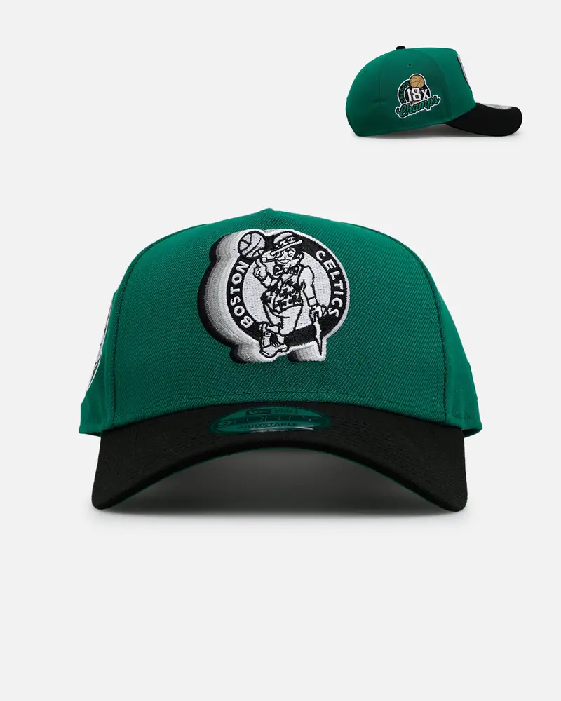 New Era Boston Celtics 'Cascade' 9Forty A-Frame Snapback Green 1