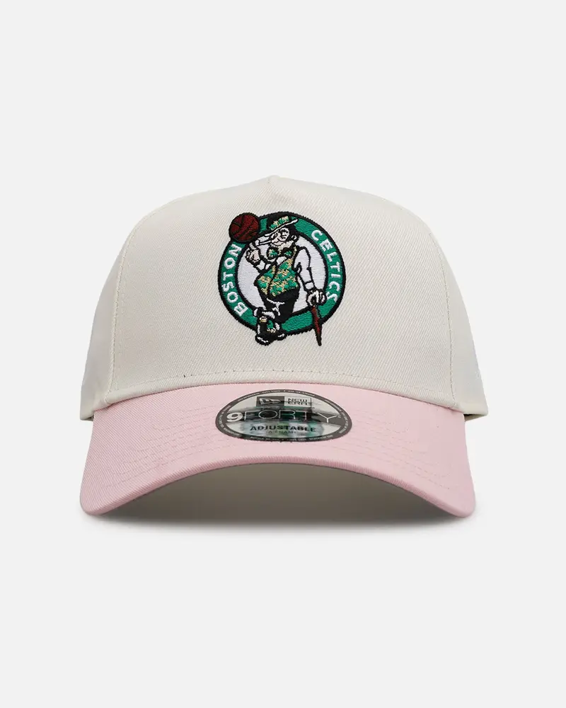 New Era Boston Celtics 'Pink Lemonade' 9Forty A-Frame Snapback Pink/Yellow 1