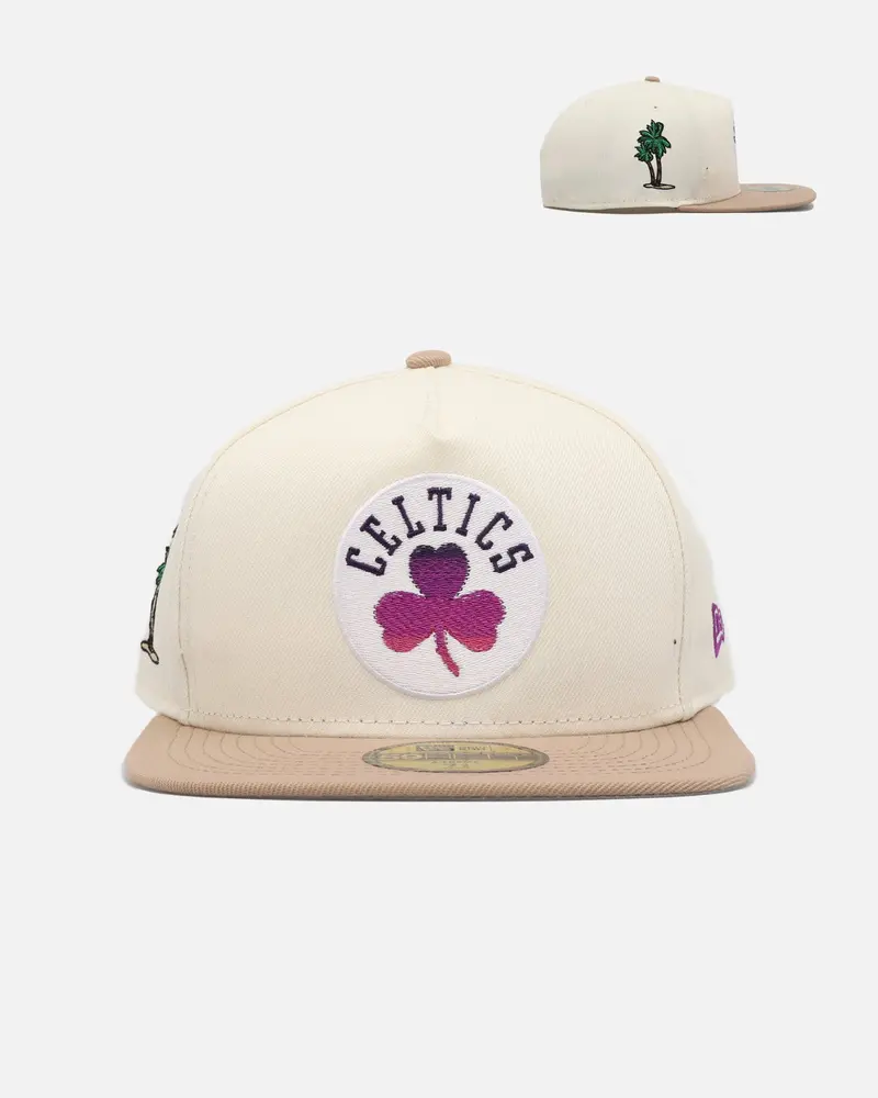 New Era Boston Celtics 'Summer League' 59Fifty A-Frame Fitted Chrome 1