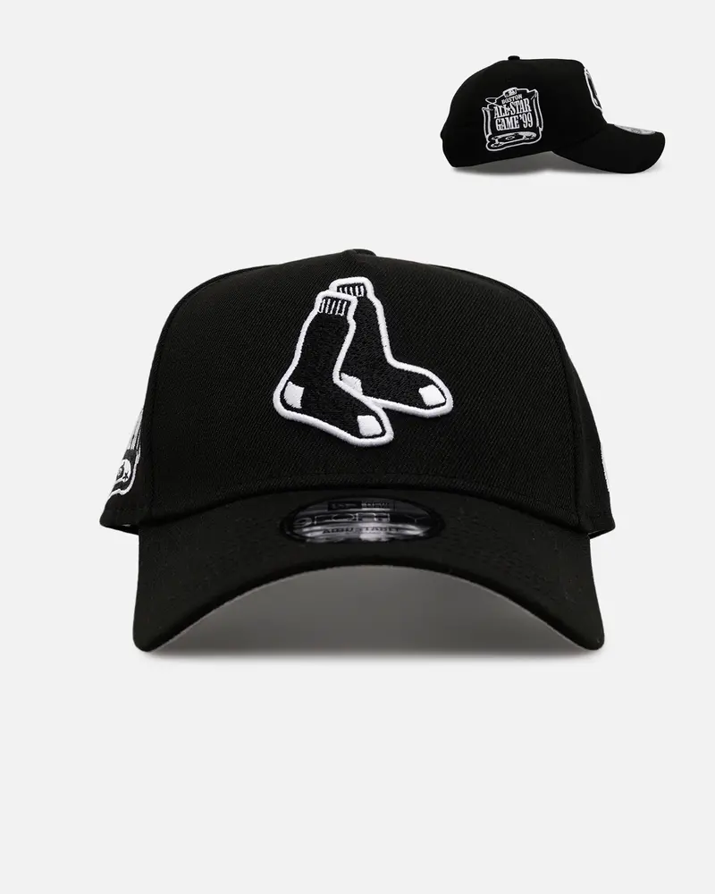 New Era Boston Red Sox 'Black And White' 9Forty A-Frame Snapback Black/White 1