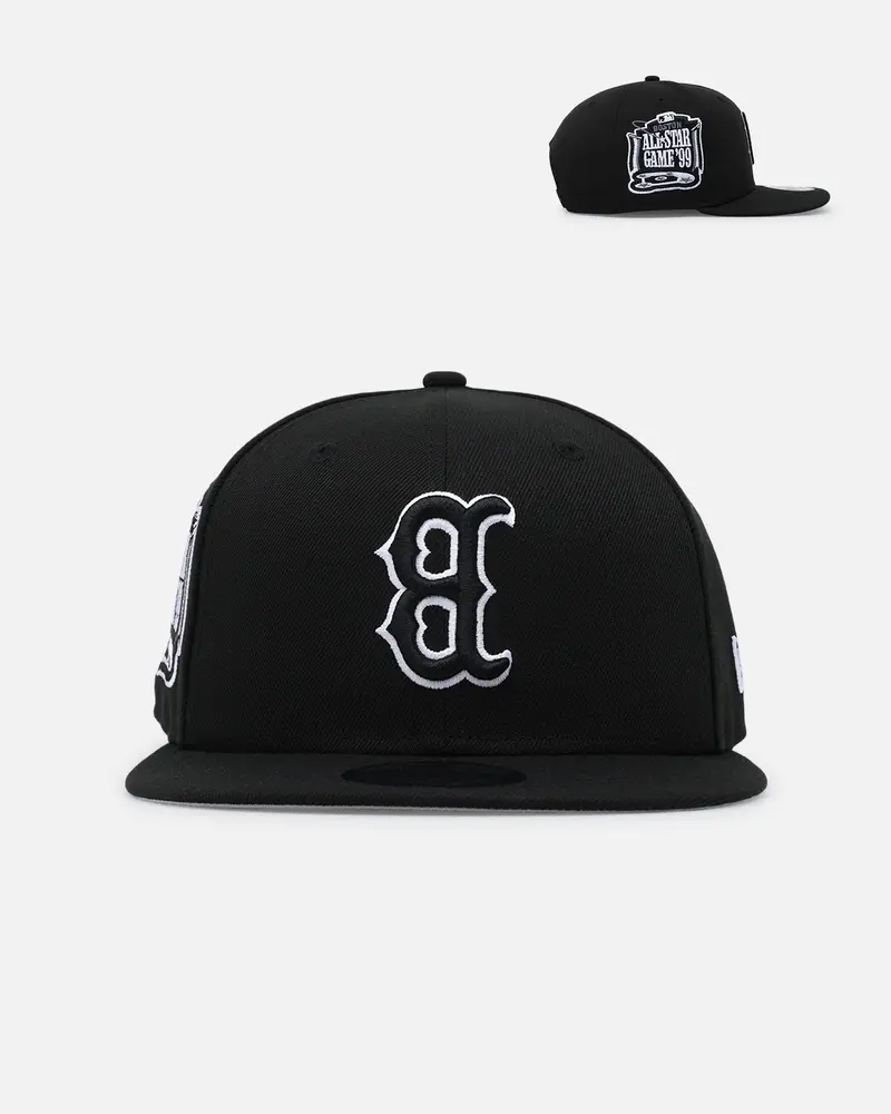 New Era Boston Red Sox 'Black & White Upside Down' 9Fifty Snapback Black/White 1