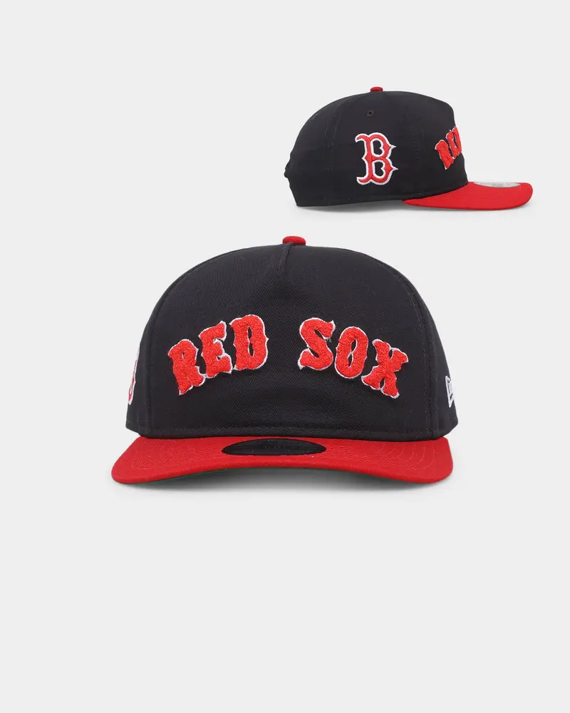 New Era Boston Red Sox 'Chenille' Golfer Snapback Navy 1