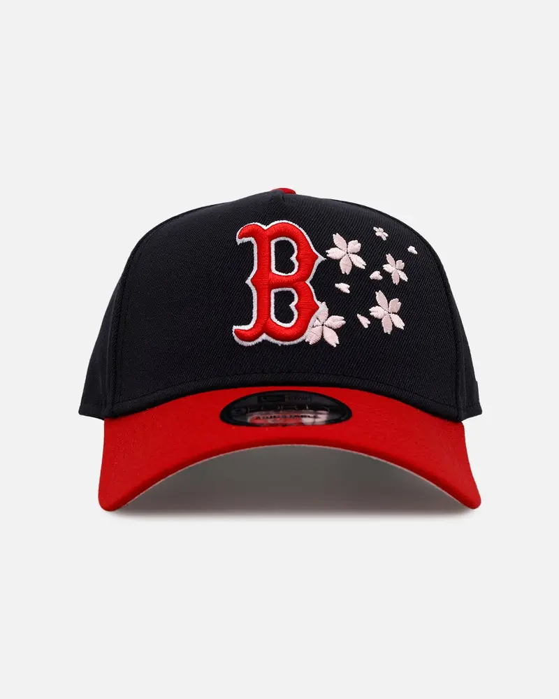 New Era Boston Red Sox 'Cherry Blossoms' 9Forty A-Frame Snapback Official Team Color 1