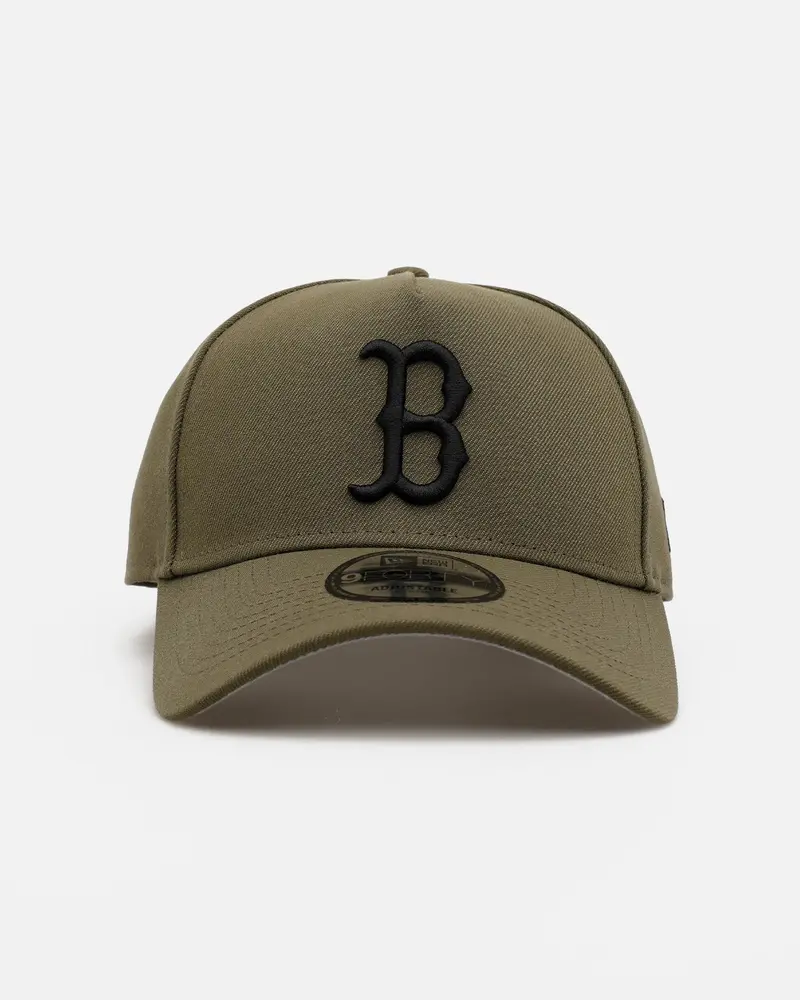 New Era Boston Red Sox 'Easy Olive' 9Forty A-Frame Snapback Olive 1