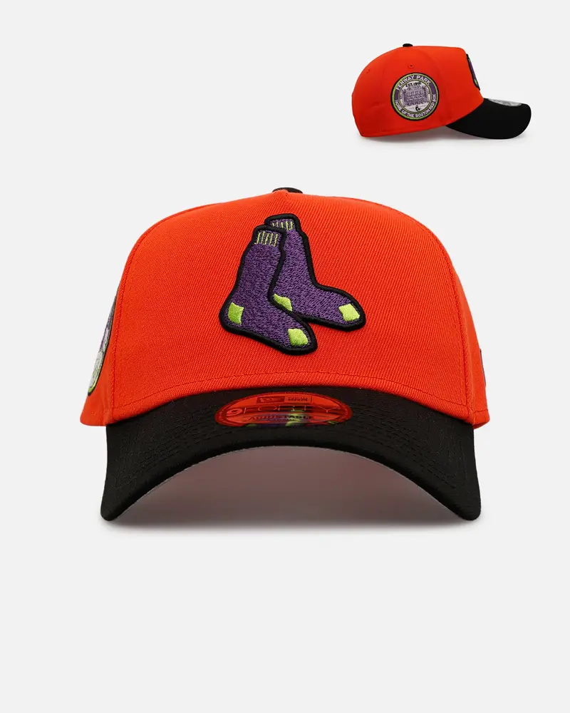 New Era Boston Red Sox 'Halloween' 9Forty A-Frame Snapback Orange/Black 1