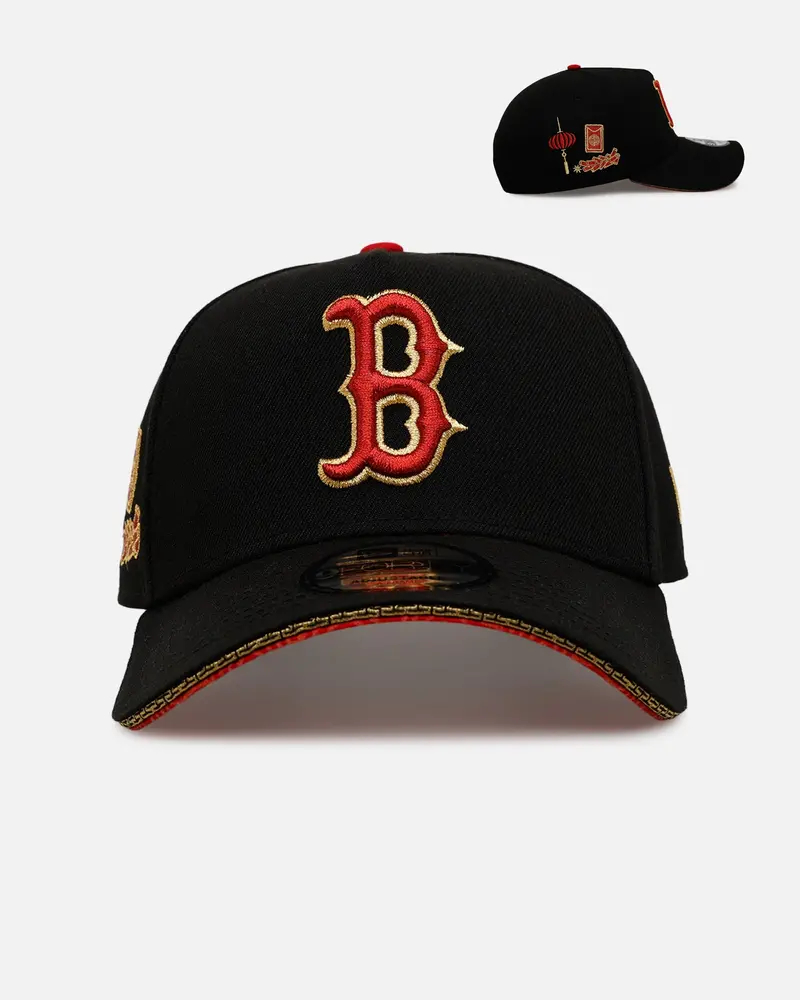 New Era Boston Red Sox 'Longevity' 9Forty A-Frame Snapback Black/Red 1