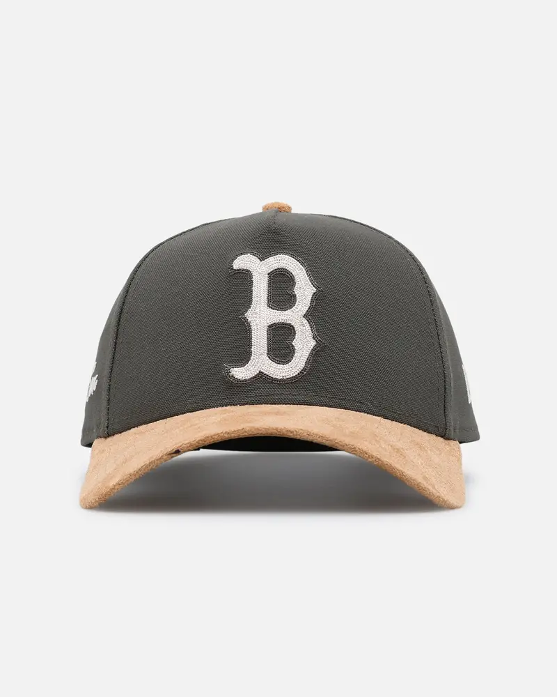 New Era Boston Red Sox 'Moss Canvas Wheat' 9Forty A-Frame Snapback Moss Canvas/Ivory 1