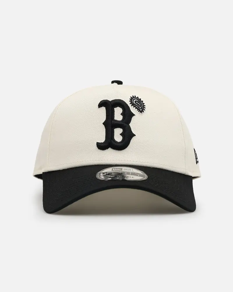 New Era Boston Red Sox 'Paisley Hit' 9Forty A-Frame Snapback Chrome White/Black 1