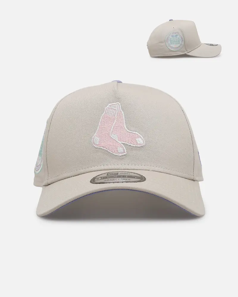 New Era Boston Red Sox 'Pastel 2.0' 9Forty A-Frame Snapback Stone 1