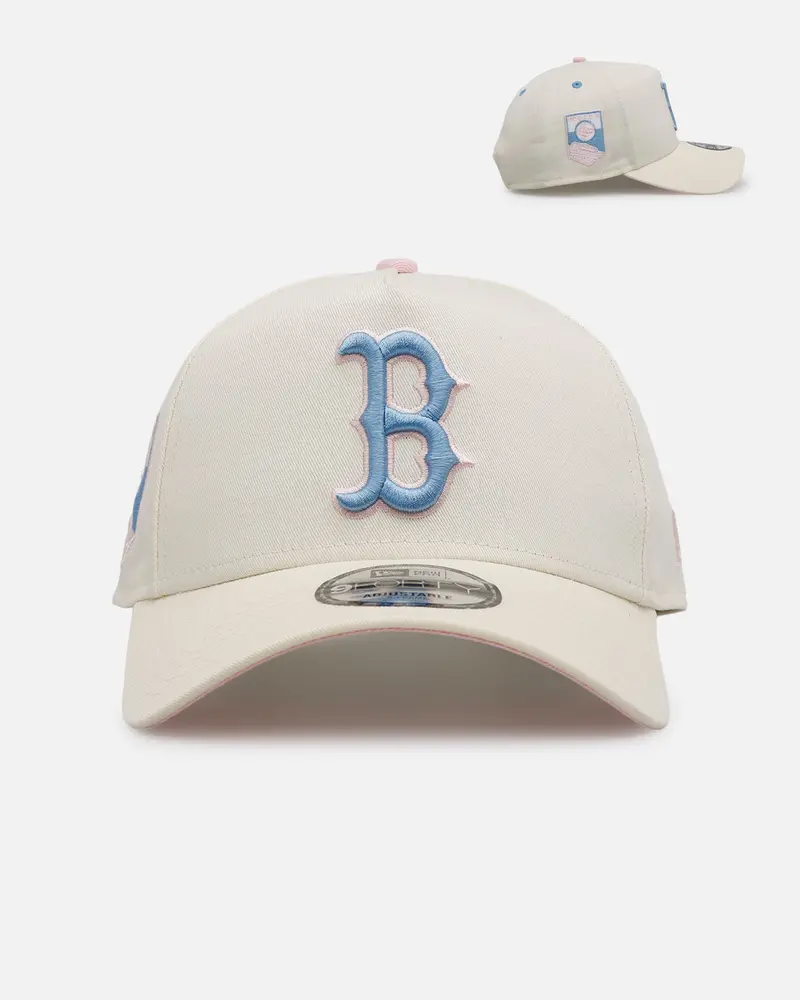 New Era Boston Red Sox 'Pastel' 9Forty A-Frame Snapback Chrome White 1