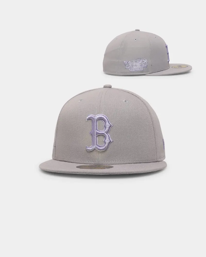 New Era Boston Red Sox 'Purple Smoke' 59Fifty Fitted Grey/Lavender 1