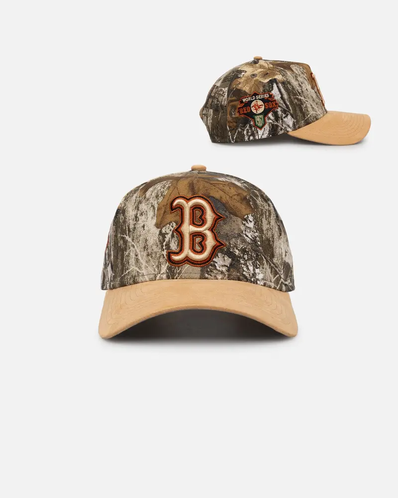 New Era Boston Red Sox 'Real Tree Tan Suede' 9Forty A-Frame Snapback Real Tree 1