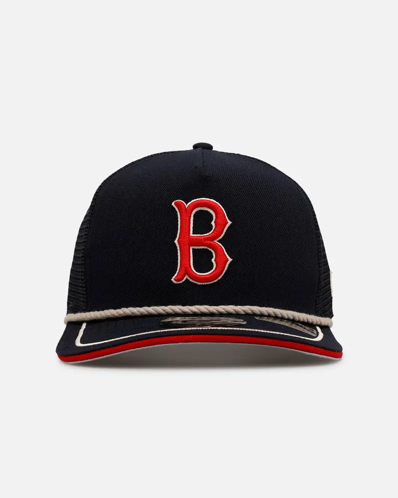 New Era Boston Red Sox 'Spring Injection' 9Fifty A-Frame Trucker Snapback Navy 1