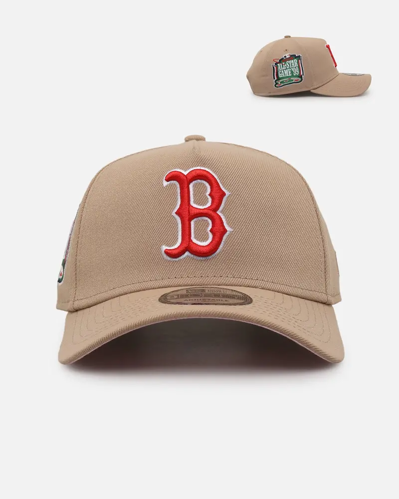 New Era Boston Red Sox 'Tan Pink' 9Forty A-Frame Snapback Tan 1
