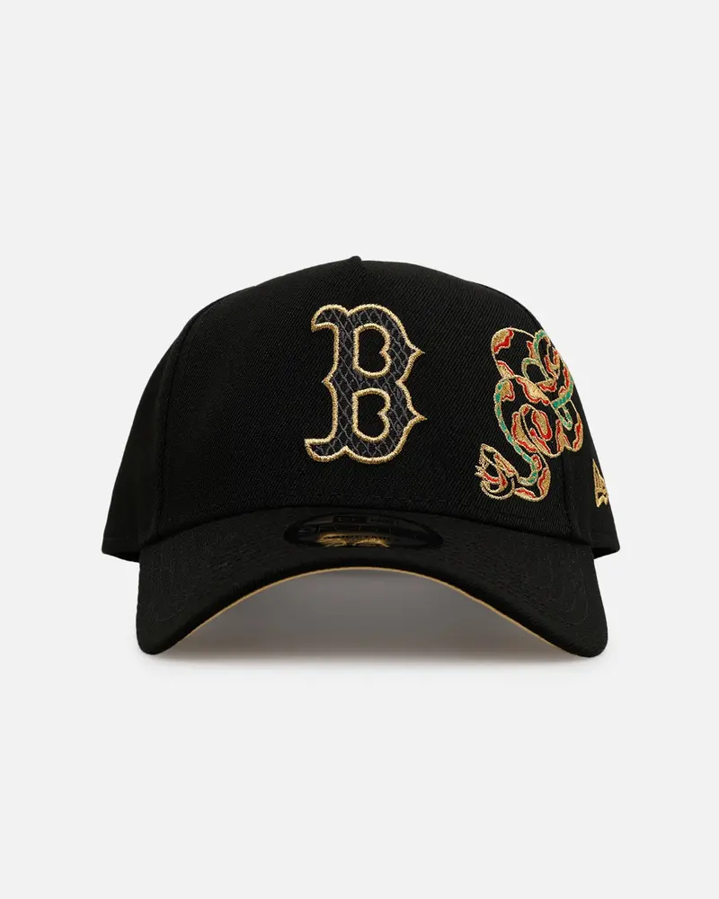New Era Boston Red Sox 'Year Of The Snake' 9Forty A-Frame Snapback Black/Gold 1