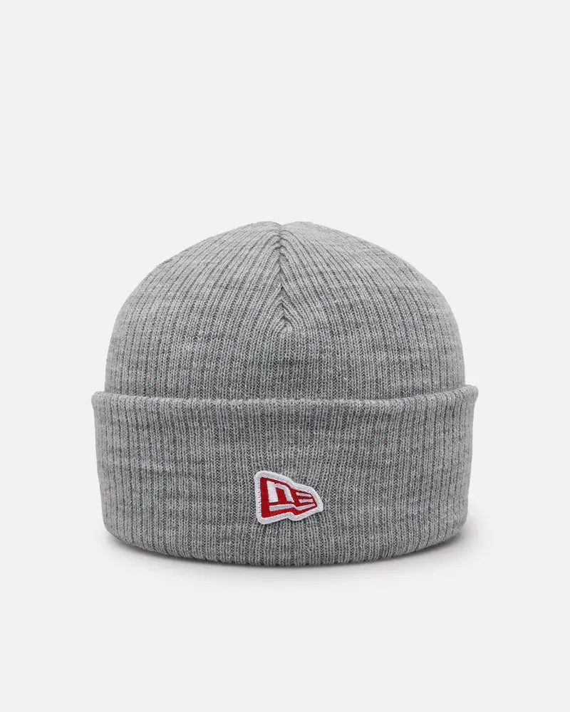 New Era Branded Beanie Grey 1