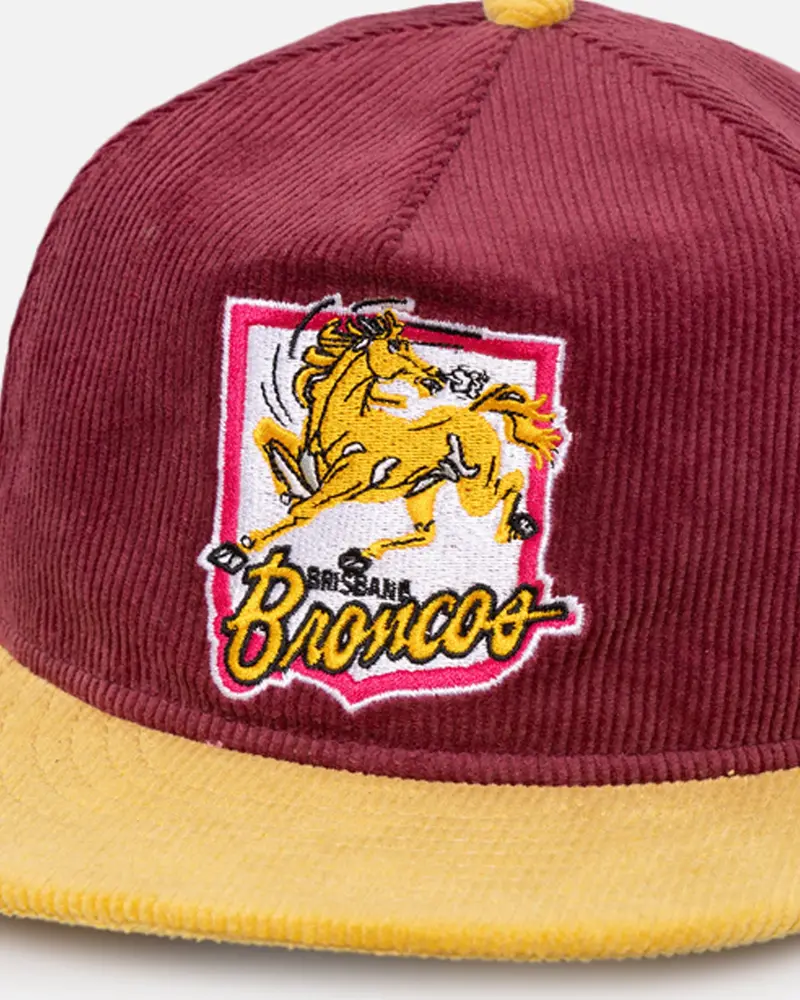 New Era Brisbane Broncos 'Nrl Retro Logo' Golfer Snapback Otc 2