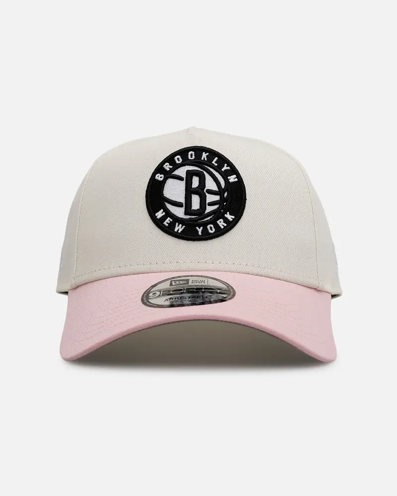 New Era Brooklyn Nets 'Pink Lemonade' 9Forty A-Frame Snapback Pink/Yellow 1