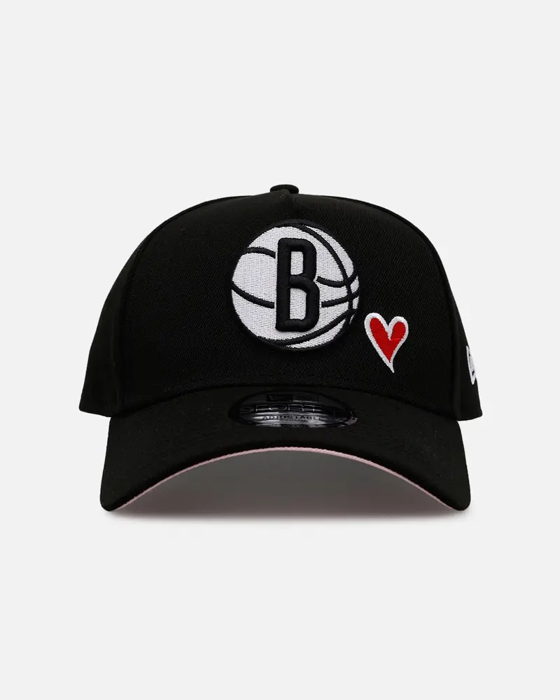 New Era Brooklyn Nets 'Team Color Hearts' 9Forty A-Frame Snapback Official Team Color 1