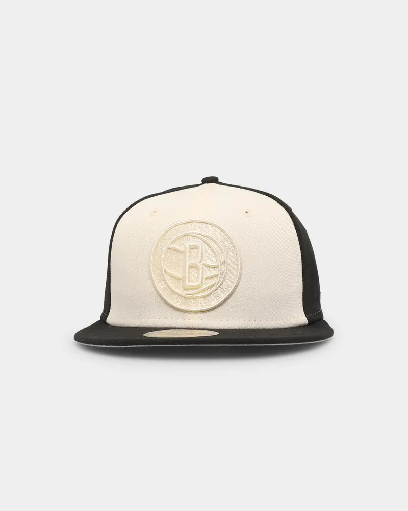 New Era Brooklyn Nets 'Tonal Two-Tone' 59Fifty Fitted Light Beige 1