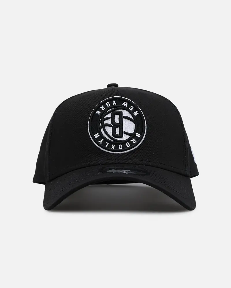 New Era Brooklyn Nets 'Upside Down Nba' 9Forty A-Frame Snapback Black 1