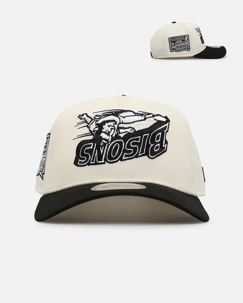 New Era Buffalo Bisons 'Chrome Upside Down Logo' 9Forty A-Frame Snapback Chrome/Black 1