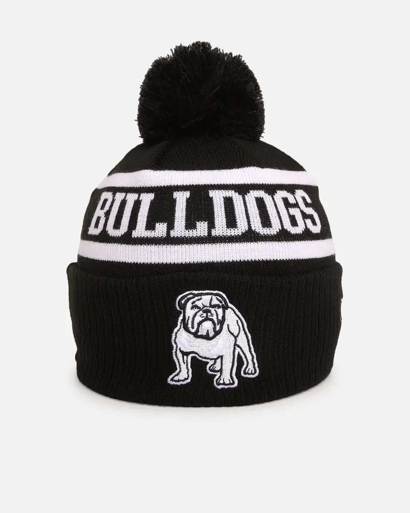New Era Canterbury-Bankstown Bulldogs 'Nrl Black White Beanies' Knitted Beanie Black 1