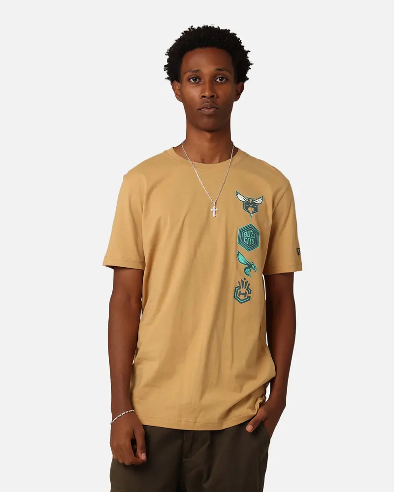 New Era Charlotte Hornets City Edition '23 T-Shirt Medium Beige 1