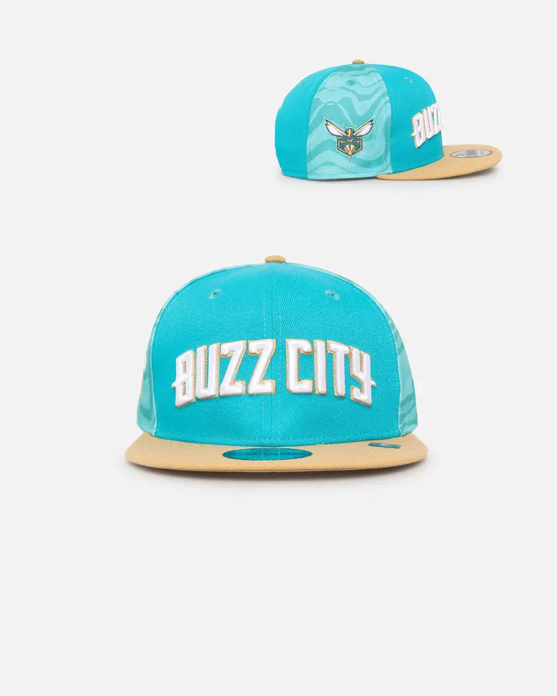 New Era Charlotte Hornets Nba City Edition 9Fifty Snapback Turquoise 1