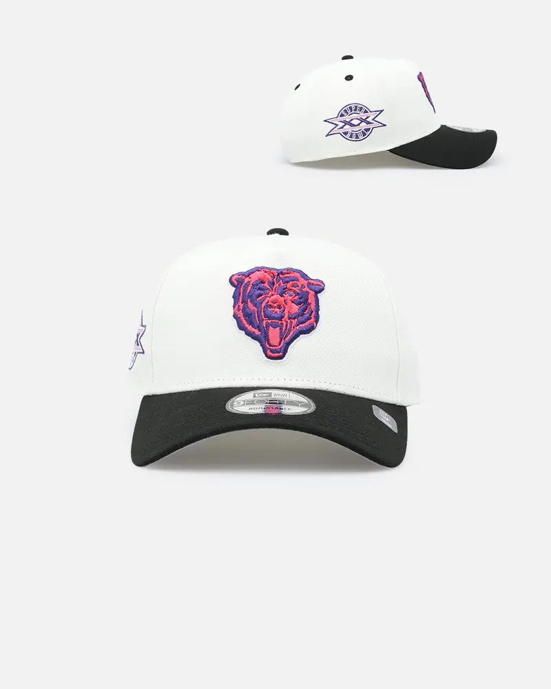 New Era Chicago Bears 'Neon Nights' 9Forty Snapback Chrome/Black 1