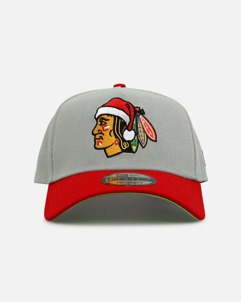 New Era Chicago Blackhawks 'All I Want For Christmas' 9Forty A-Frame Snapback Green/Red 1