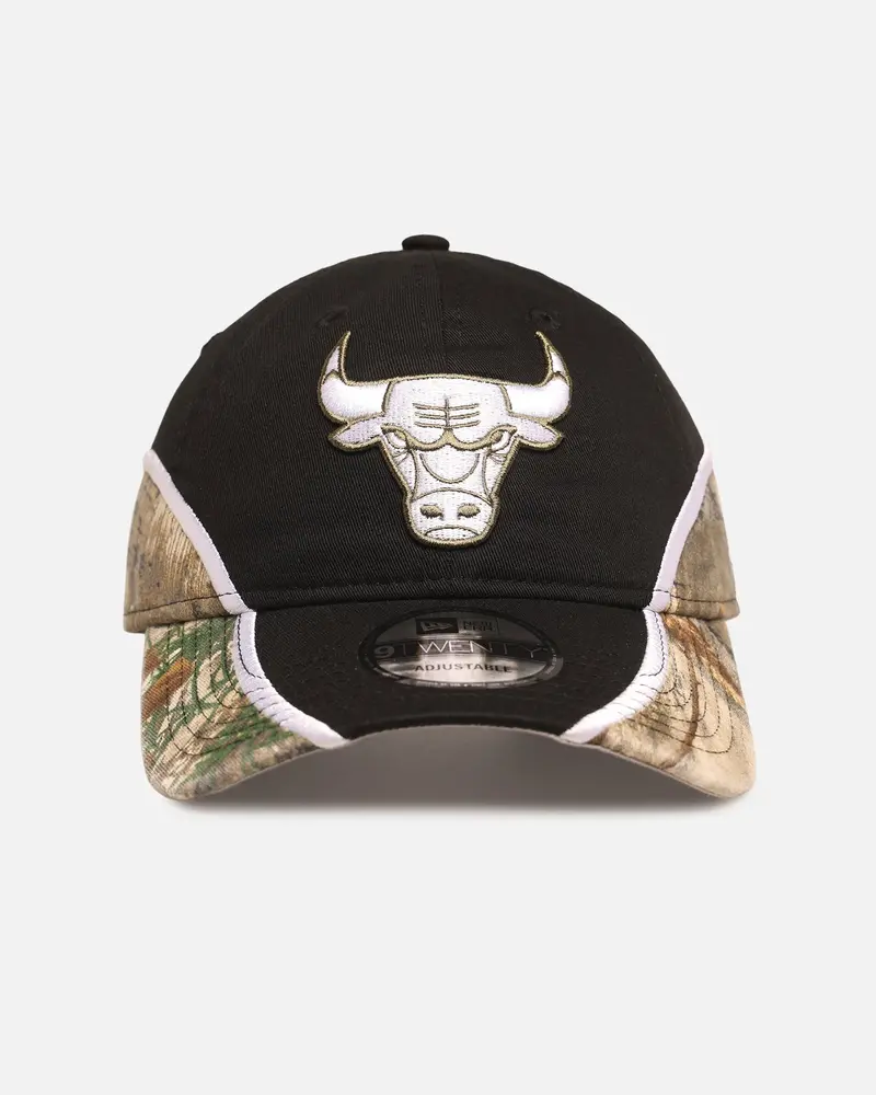 New Era Chicago Bulls 'Black Realtree' 9Twenty Strapback Black/Realtree 1