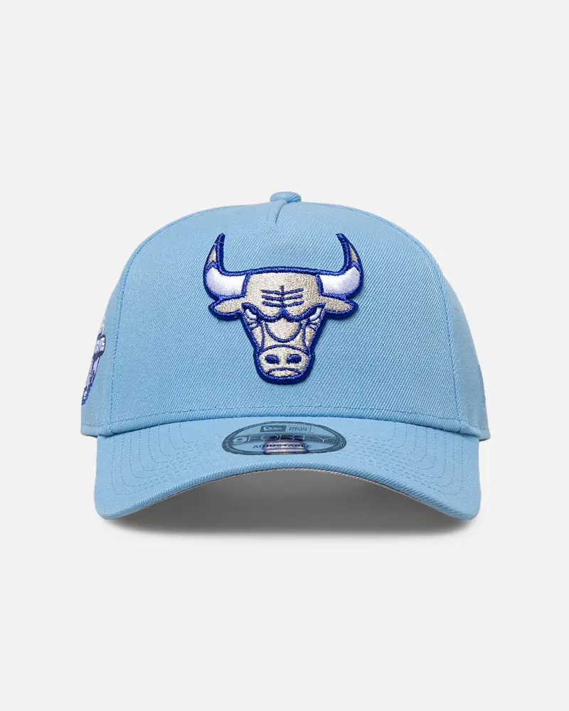 New Era Chicago Bulls 'Black Sky Blue' 9Forty A-Frame Snapback Sky Blue 1