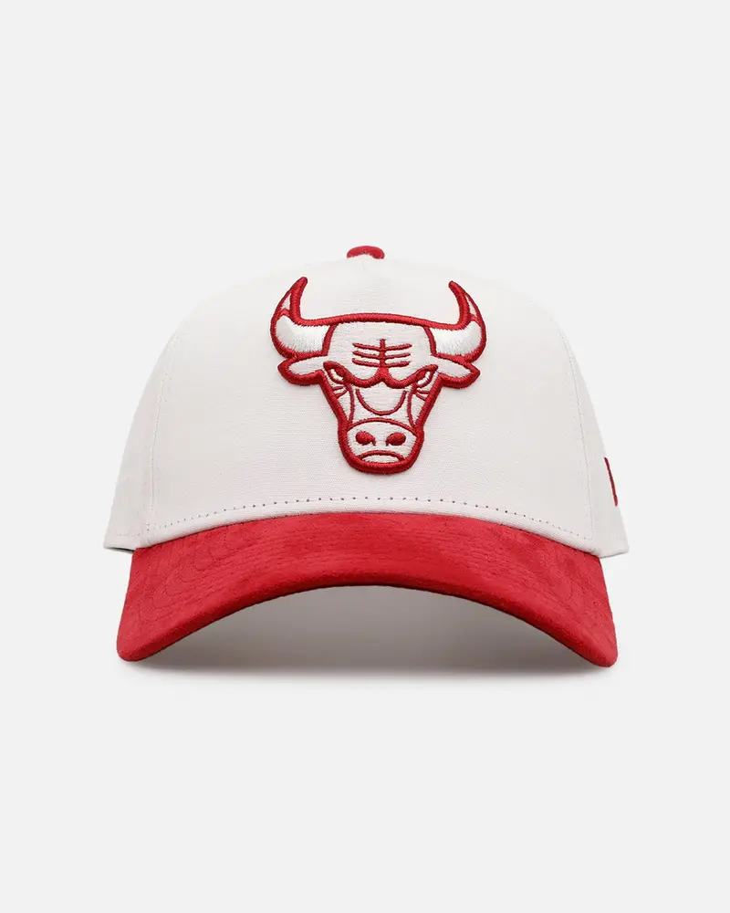 New Era Chicago Bulls 'Cardinal Suede' 9Forty A-Frame Snapback Cardinal 1