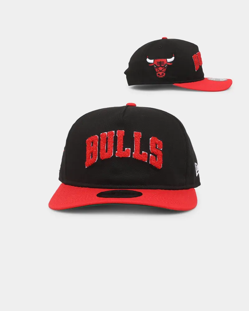 New Era Chicago Bulls 'Chenille' Golfer Snapback Black 1