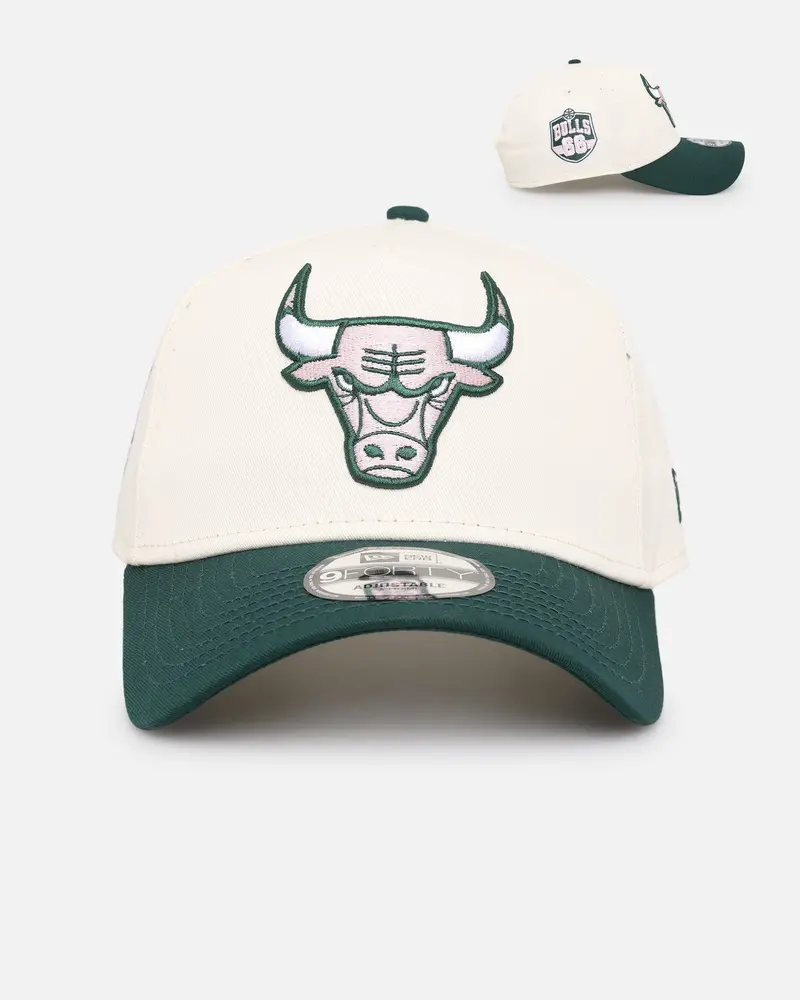 New Era Chicago Bulls 'Chrome Dark Green' 9Forty A-Frame Snapback Chrome/Dark Green 1